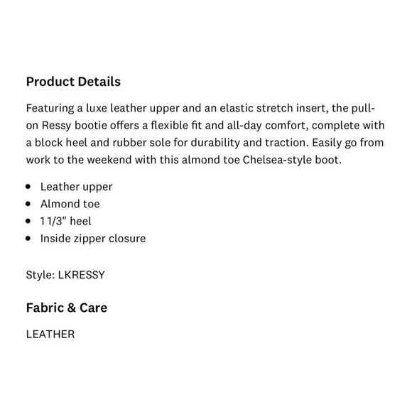 Lucky Brand Black Leather Ressy Ankle Boots Size 8.5 - Picture 15 of 15